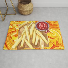 I Love French Fries  Rug