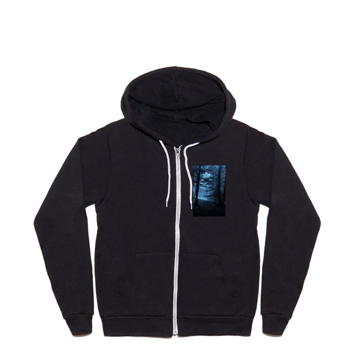 In the Dark Forest. Beautiful natural forest  Full Zip Hoodie