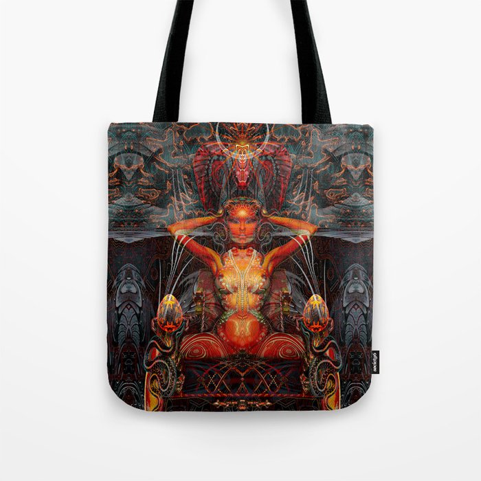 Triptych: Shakti - Red Goddess Tote Bag