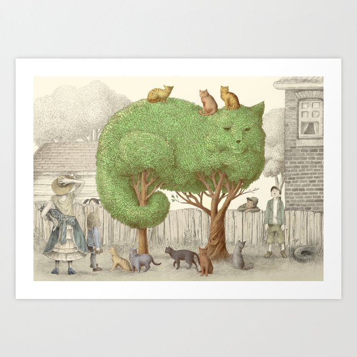 The Cat Tree  Art Print