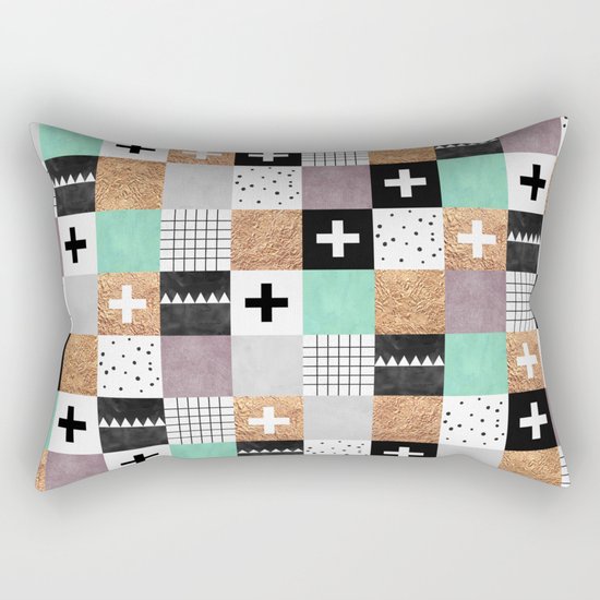 Squares 001 Rectangular Pillow