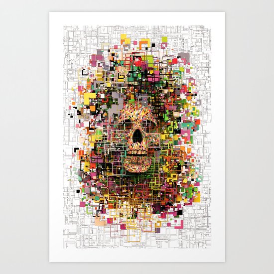 White Noise Art Print