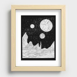 Somewhere in Space Recessed Framed Print