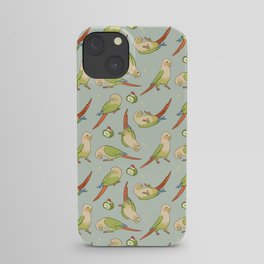Green cheek conures all-over iPhone Case