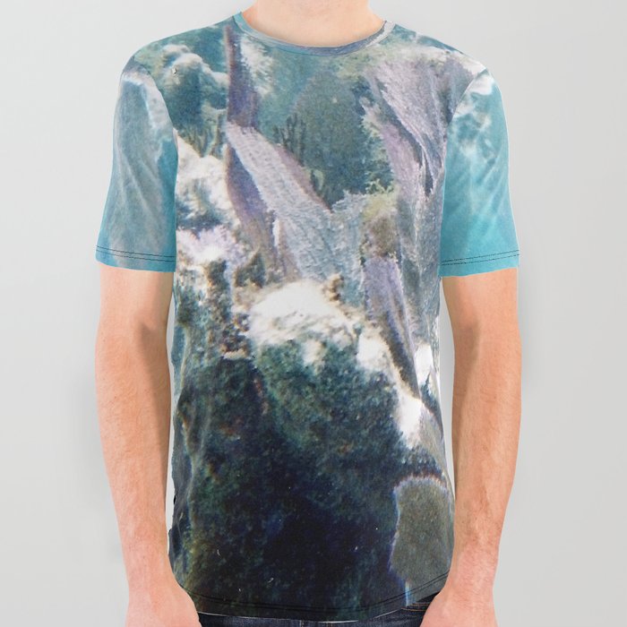 Underwater Coral Reefs All Over Graphic Tee
