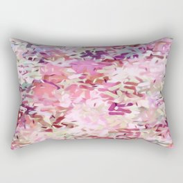 Confetti Pink Magenta Beige Rectangular Pillow