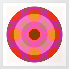 Rigisamus - Colorful Abstract Art in Pink Art Print