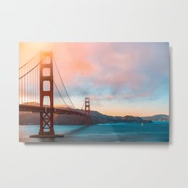 Golden Gate Bridge Morning Metal Print | Wanderlust, Travel, Landscape, Beautifulplace, Goldengatebridge, Intertstate8, Gate, Exploring, America, Photo 