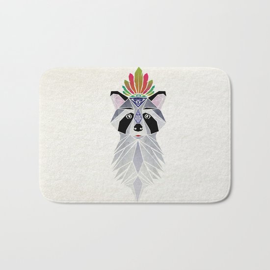 raccoon spirit Bath Mat