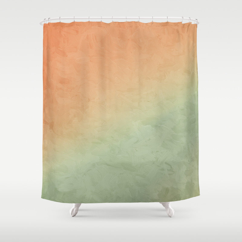 Impressions In Hues Of Orange Mint Green Yellow Home Decor