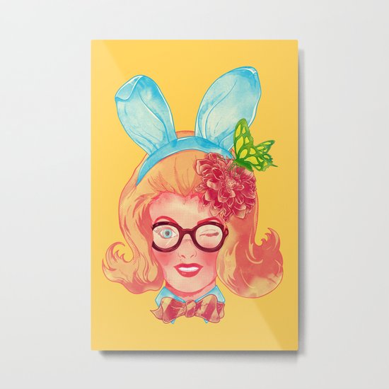 Lapin Belle Metal Print