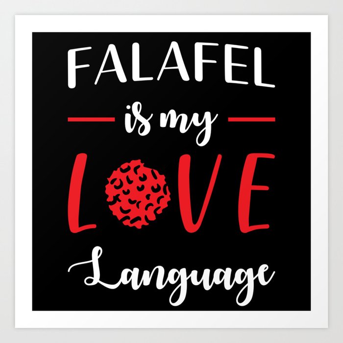 Falafel Love Art Print