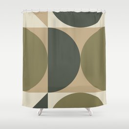 Abstract Scandinavian Art 342 Mid Century Modern Shower Curtain