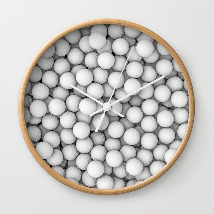 Golf balls Wall Clock