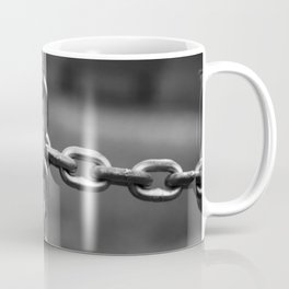 Compelling Shining Chrome Metal Chain Links Ultra HD Coffee Mug