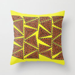 Trippy Triangles Throw Pillow