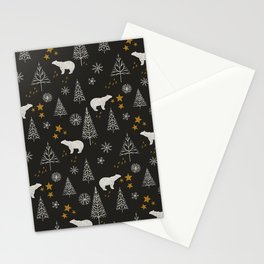 Modern Dark Christmas  Stationery Card