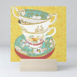 teacup 17 | painting Mini Art Print