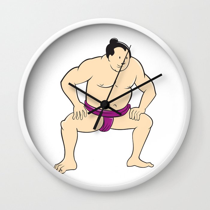 Wallmonkeys Sumo Wrestler Wall Decal Peel and Stick Graphic WM246549 (24 in  W x 23 in H)