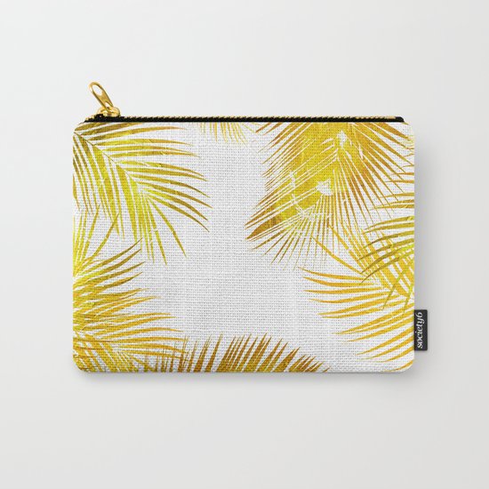 natural gold, tropical Carry-All Pouch