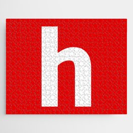 letter H (White & Red) Jigsaw Puzzle