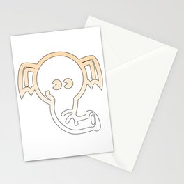 Best Elephant Aesthetic Stylized cute Line Art Yoga Stationery Cards