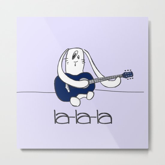 La-la-la Metal Print