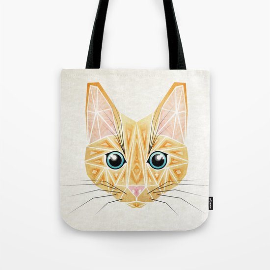 orange cat Tote Bag