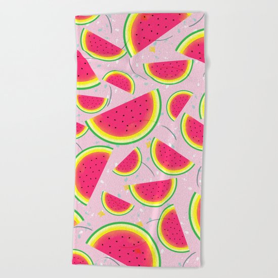 Melon Fiesta Pattern Beach Towel