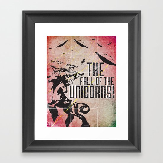 The End of the Unicorns Framed Art Print