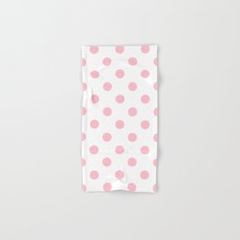 Polka Dots - Pink on White Hand & Bath Towel