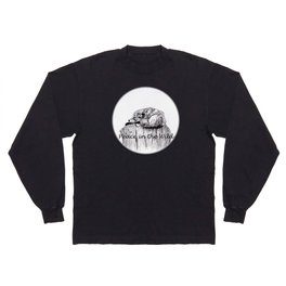 Peace in the Wild - Fox ink Drawings Long Sleeve T-shirt
