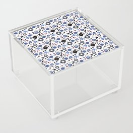 Blue and Black floral Acrylic Box