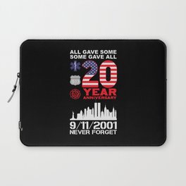 Patriot Day Never Forget 9 11 2001 Anniversary Laptop Sleeve