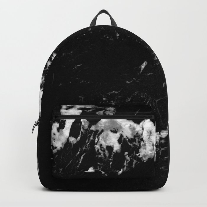 black marble backpack