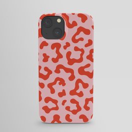 Cheetah Spots in Pink and Red (viii 2021) iPhone Case