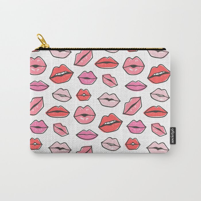 Lipstick Kisses Carry-All Pouch by All Is One