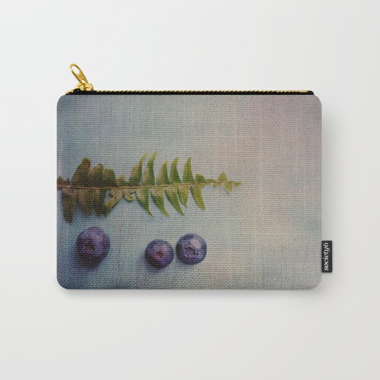 Fern and Blueberries Carry-All Pouch