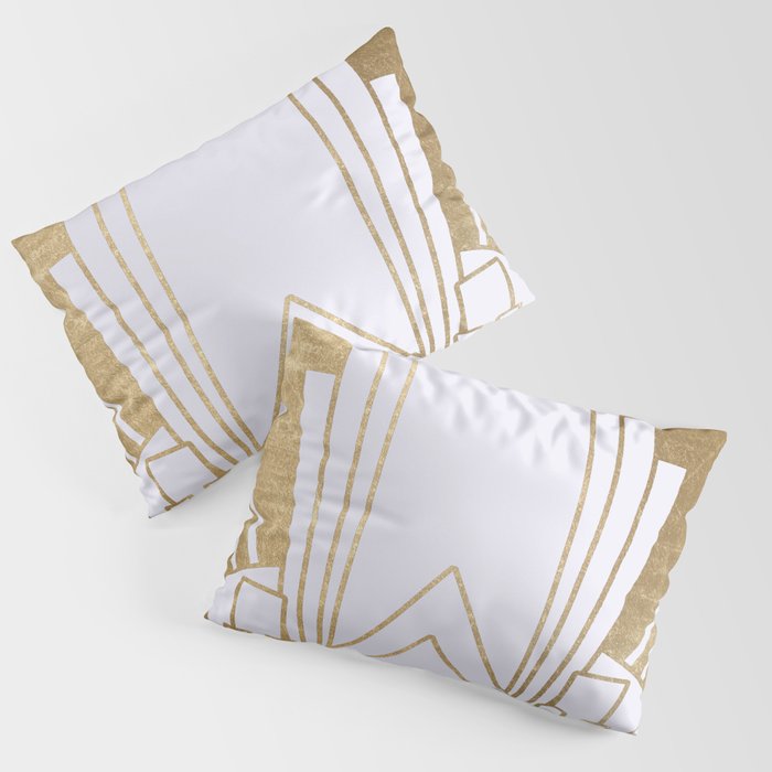 Art Deco design - blonde Pillow Sham
