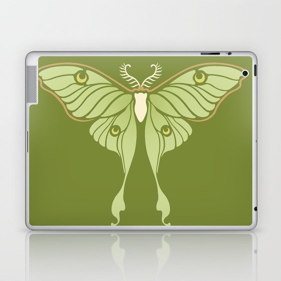 Luna Moth Laptop & iPad Skin