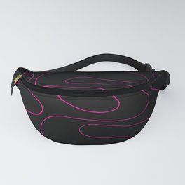 Ebb and Flow 5 - Magenta and Black Fanny Pack