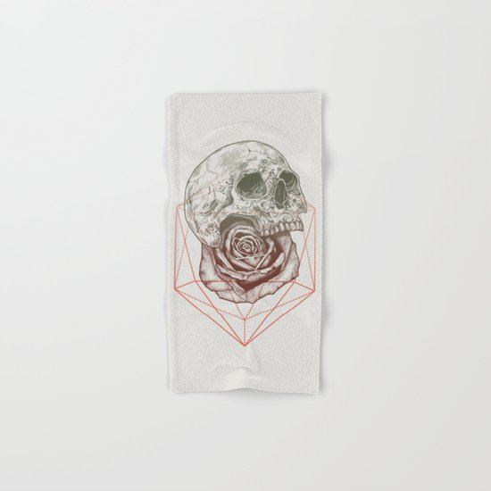 Skull Rose Geo Hand & Bath Towel