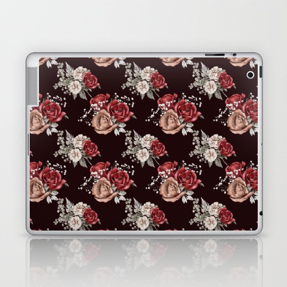 Pastel Wild Flower Pattern Laptop & iPad Skin