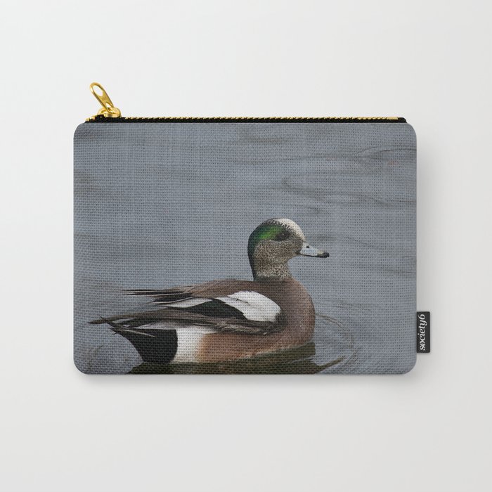 American Wigeon - Male Duck Carry-All Pouch