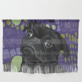 Pug - Purple Wall Hanging