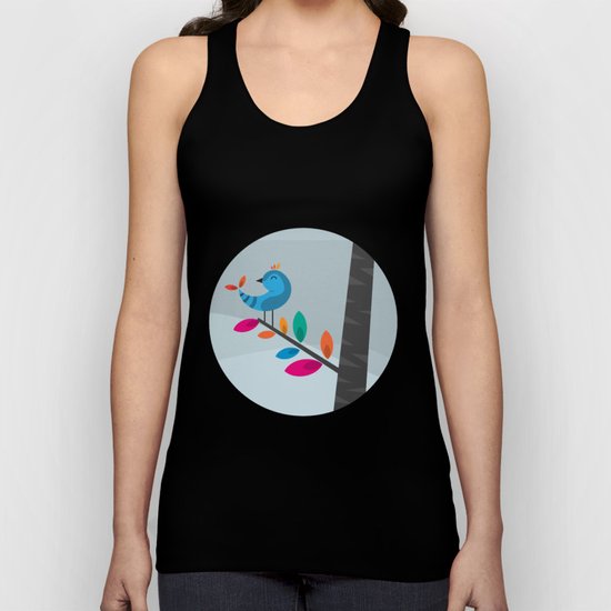 Blue Bird Unisex Tank Top
