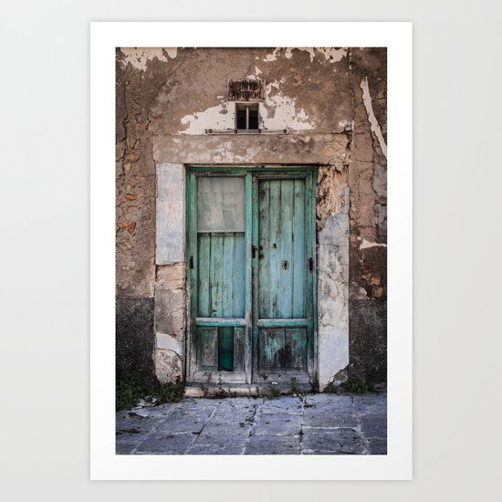 Green Door II Art Print