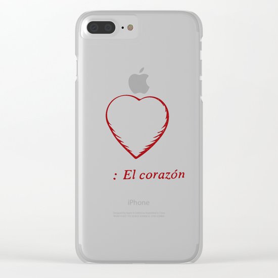 El Corazon Clear iPhone Case