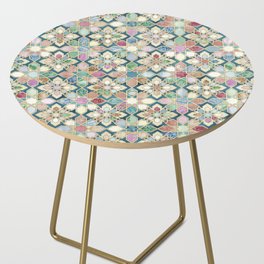 Muted Moroccan Mosaic Tiles Side Table