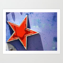 Red Star Art Print | Architecture, Photo, Abstract 